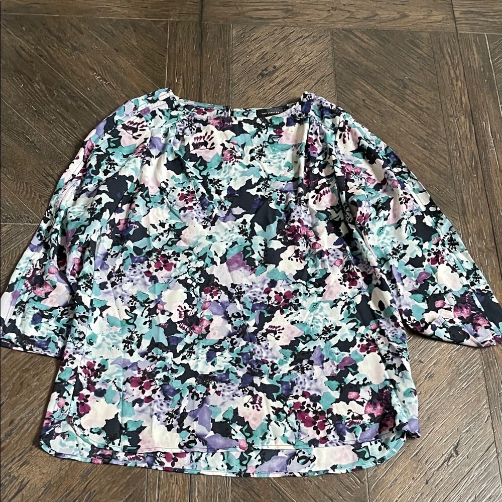 The Limited Multicolor Floral Blouse Small